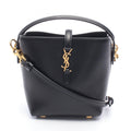 Saint Laurent Paris Handbag 2-Way Black Leather le 37 Mini