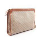 Celine Secondbag Clutch Macadam Beige Coatingcanvas Leather — view 2