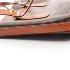 Celine Tote Macadam Brown Coatingcanvas Leather Handbag — view 8