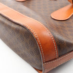 Celine Tote Macadam Brown Coatingcanvas Leather Handbag — view 7