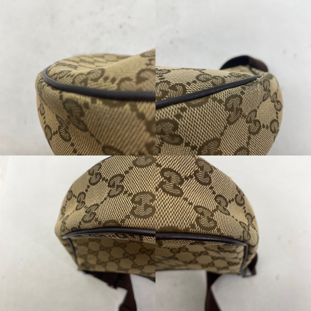 Gucci GG Canvas Shoulder Bag Utility Brown — view 6