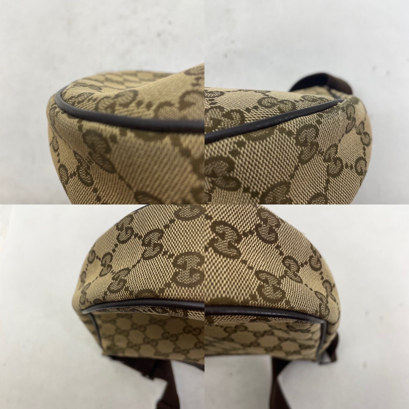 Gucci GG Canvas Shoulder Bag Utility Brown — view 6