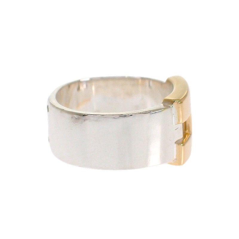 Hermes Newhela Cles S Rin 49 Full 18k Yellow Gold 925 Sterling Silver and Logo — view 4
