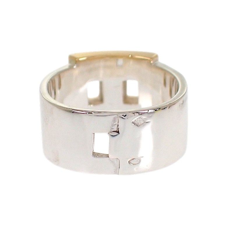 Hermes Newhela Cles S Rin 49 Full 18k Yellow Gold 925 Sterling Silver and Logo — view 5