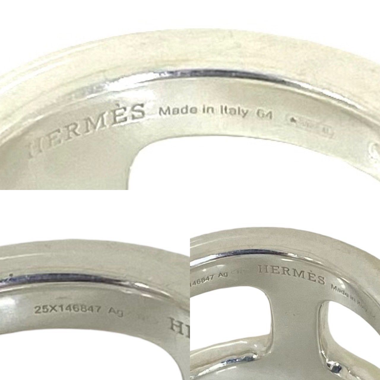 Hermes Products Box Osmose GM Ring 925 Sterling Silver — view 3