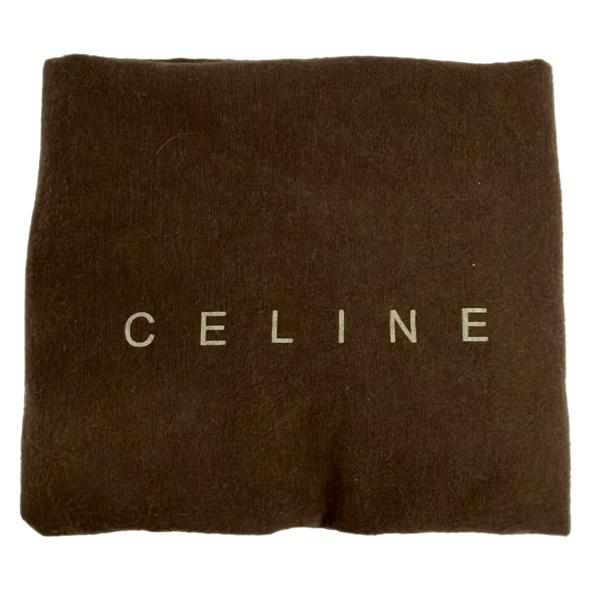 Celine Tote Bittersweet Paris Macadam Navy Ivory Dark Brown Leather — view 8