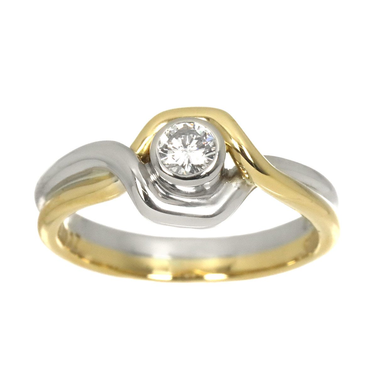 Dior Ring Diamond Pt 18k YG — view 2
