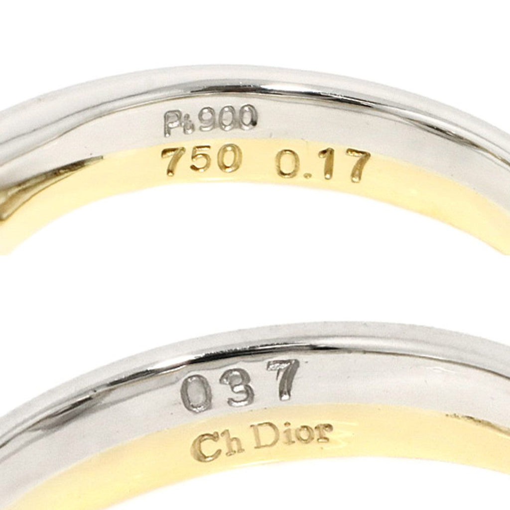 Dior Ring Diamond Pt 18k YG — view 5