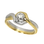 Dior Ring Diamond Pt 18k YG — view 6