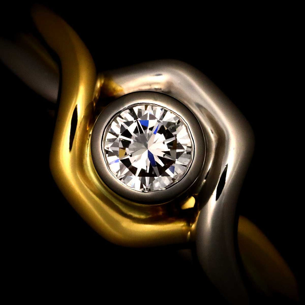 Dior Ring Diamond Pt 18k YG — view 7