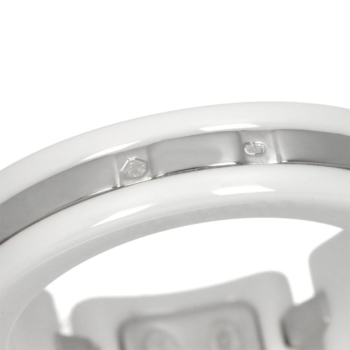 Chanel 53 Ring Diamond 18k WG White Ceramic 750 Ultra — view 7