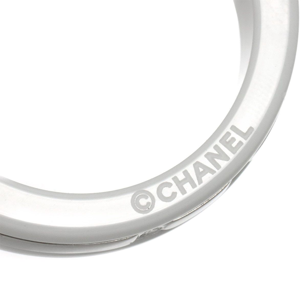 Chanel 53 Ring Diamond 18k WG White Ceramic 750 Ultra — view 3