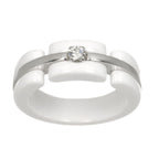 Chanel 53 Ring Diamond 18k WG White Ceramic 750 Ultra — view 2