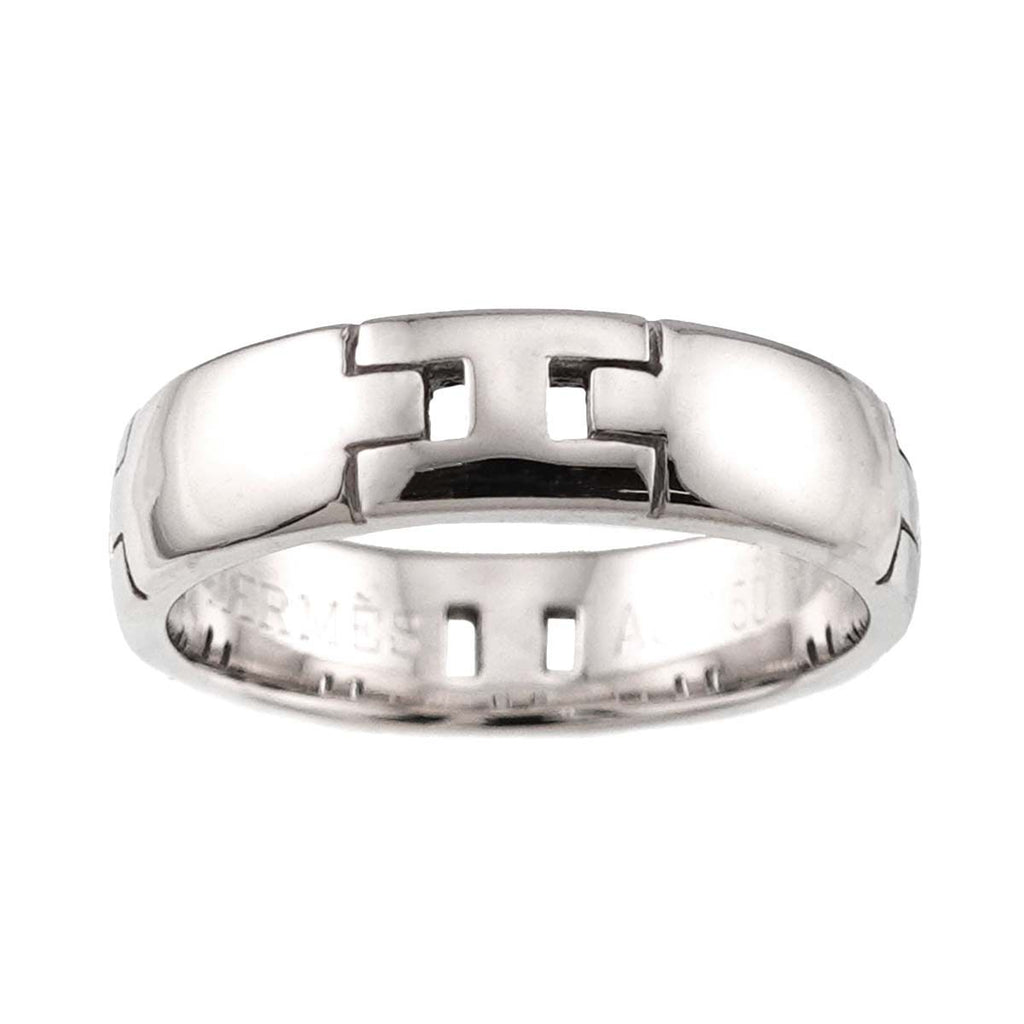 Hermes Ever Herakles 51 Ring 18k WG White Gold 750 Hercules — view 2