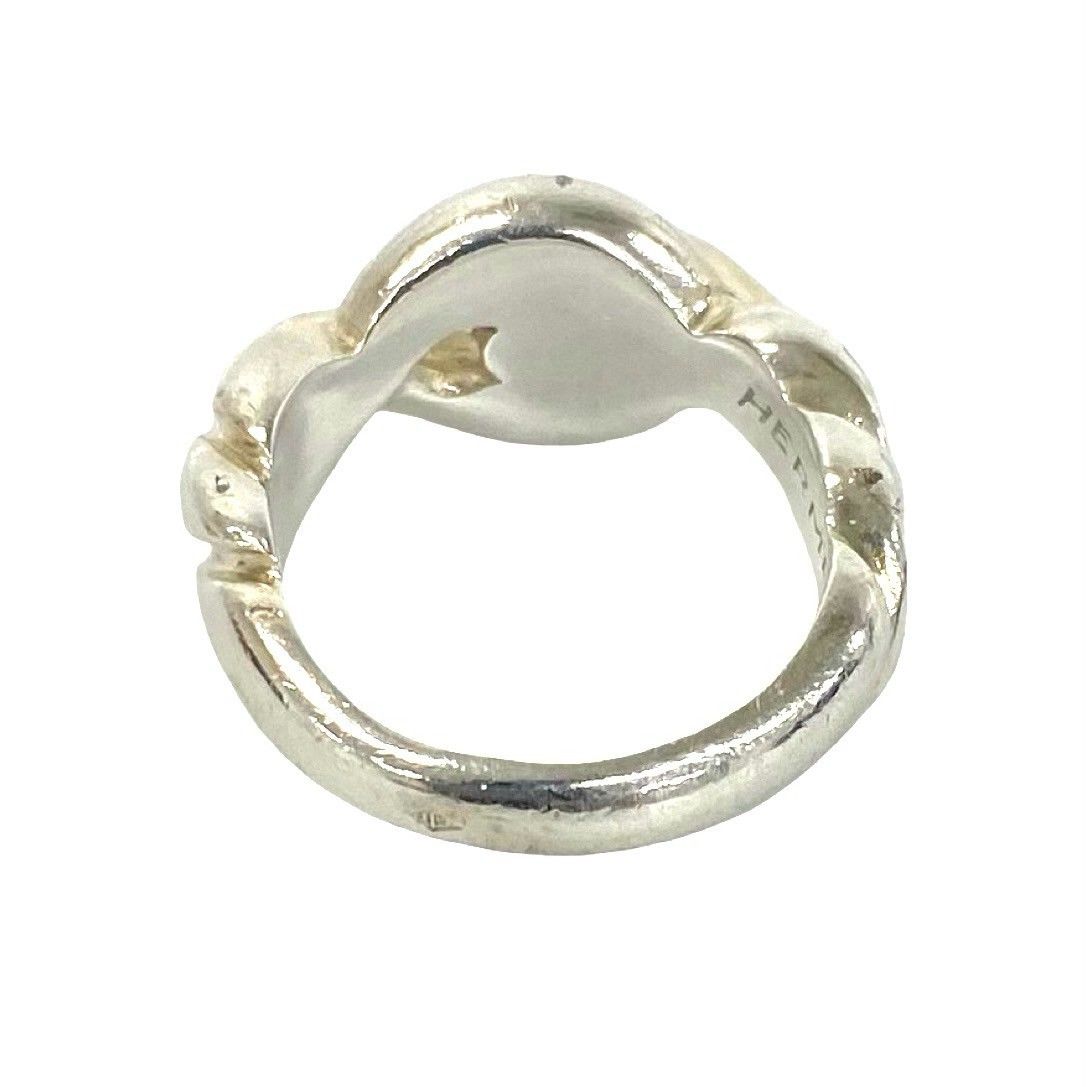 Hermes Boxed Torsado Ring 925 Sterling Silver — view 6