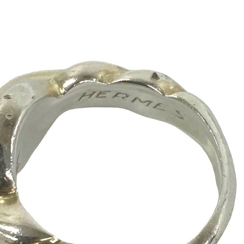 Hermes Boxed Torsado Ring 925 Sterling Silver — view 3