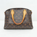 Louis Vuitton PM Monogram Handbag Shoulder Brown — view 2