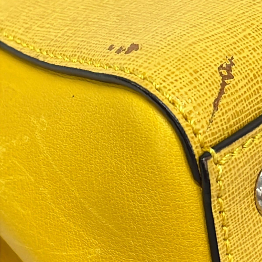 Fendi Handbag Petit Toujours Dark Yellow Leather — view 6