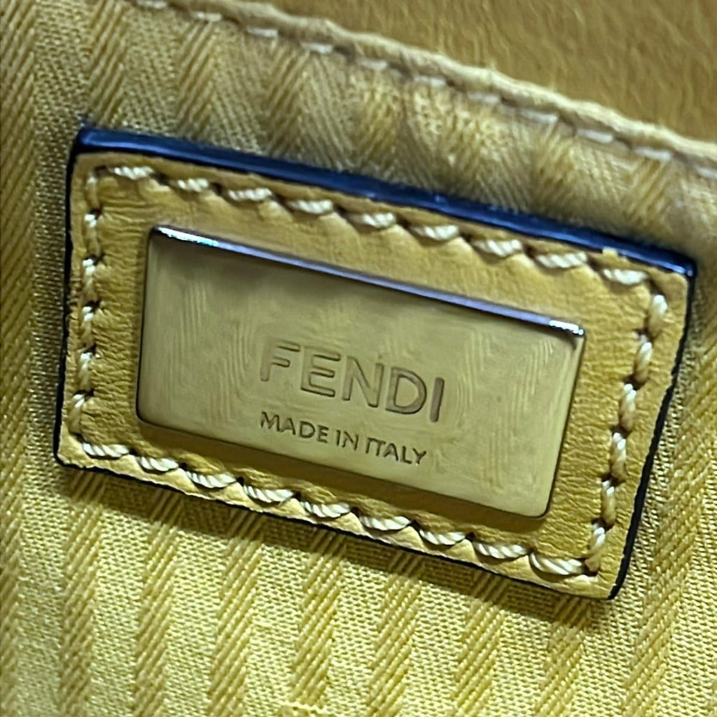 Fendi Handbag Petit Toujours Dark Yellow Leather — view 9
