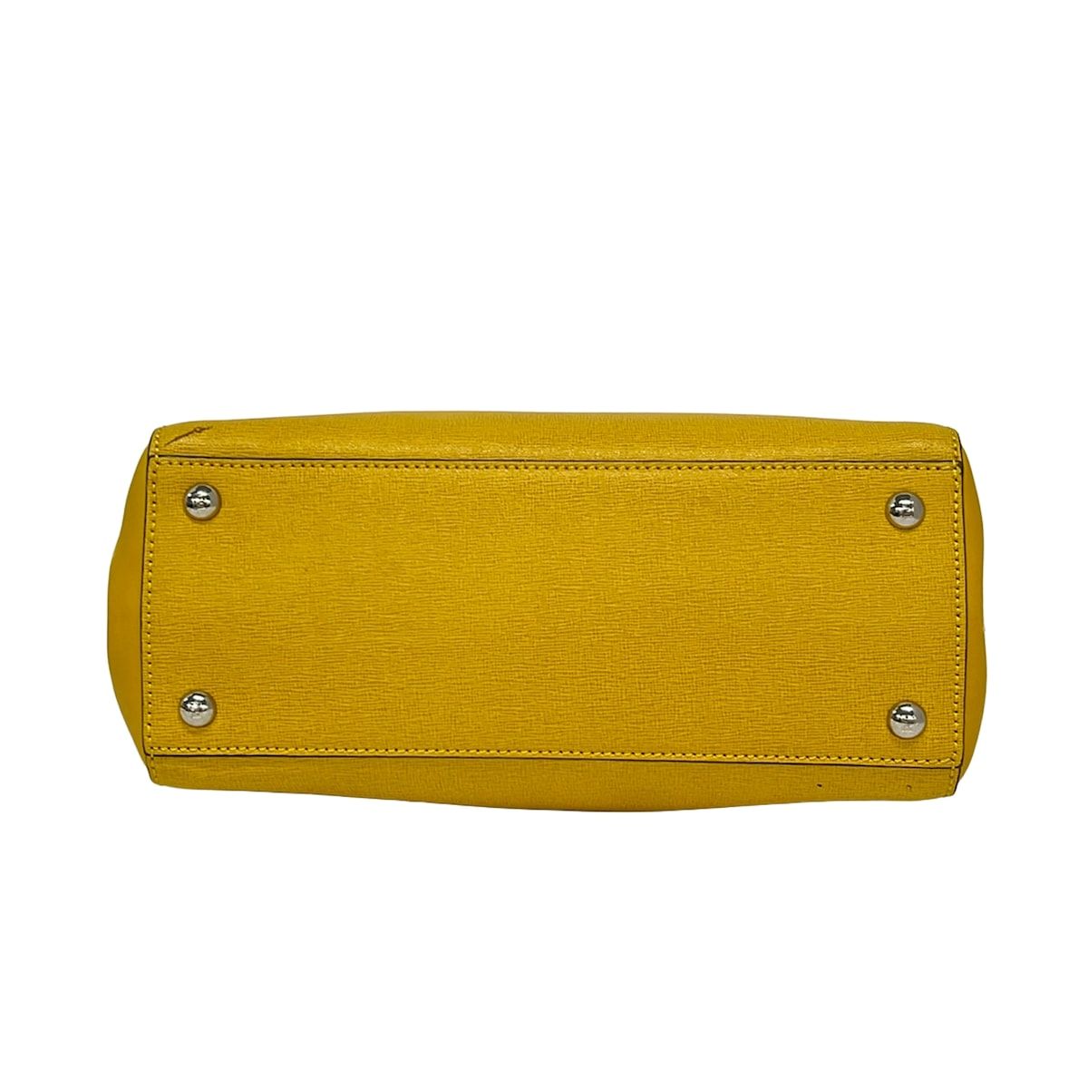 Fendi Handbag Petit Toujours Dark Yellow Leather — view 5