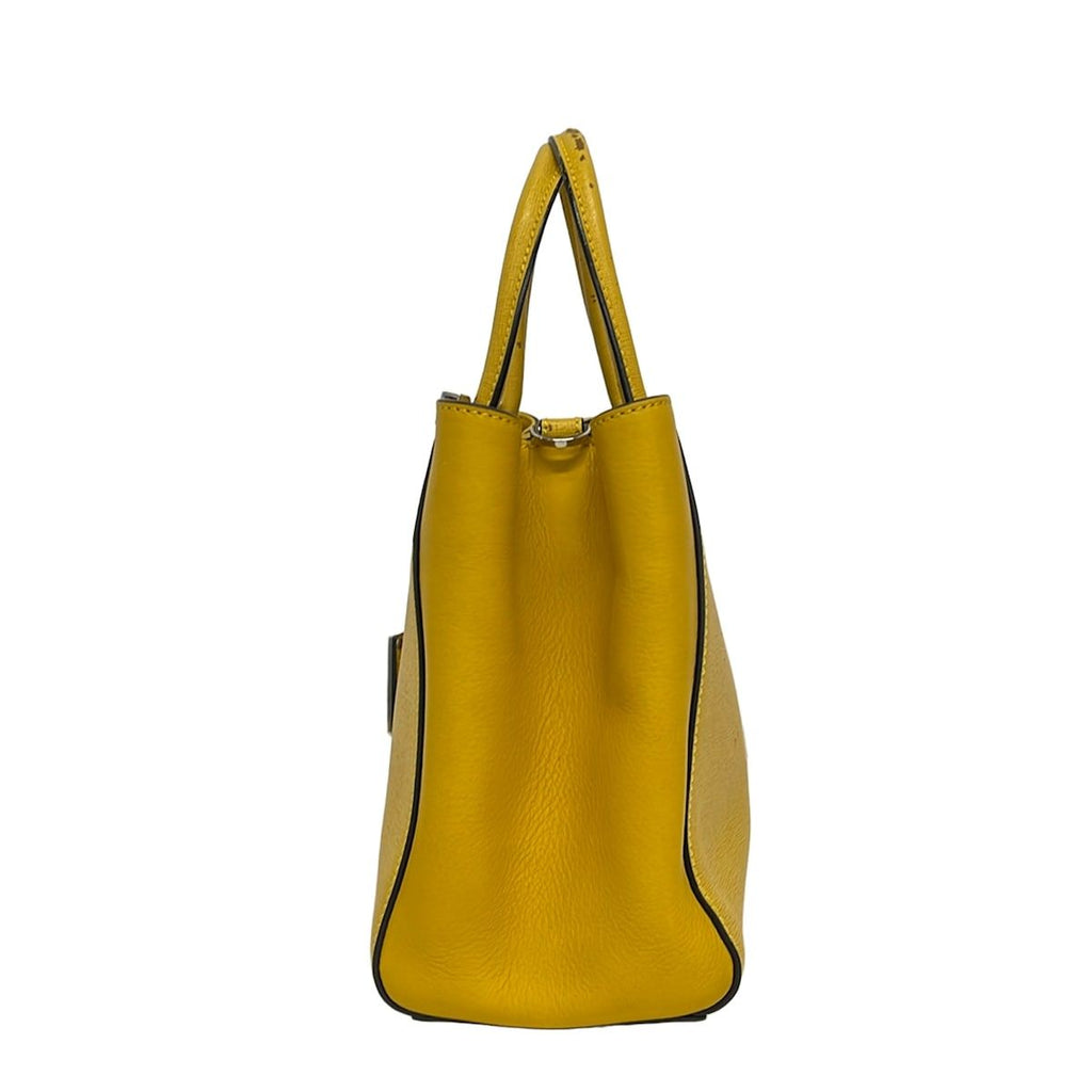 Fendi Handbag Petit Toujours Dark Yellow Leather — view 2