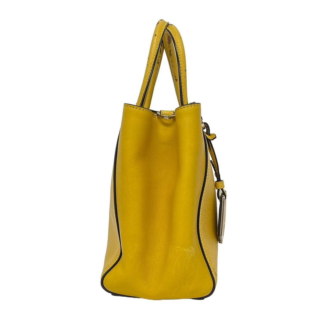 Fendi Handbag Petit Toujours Dark Yellow Leather — view 4