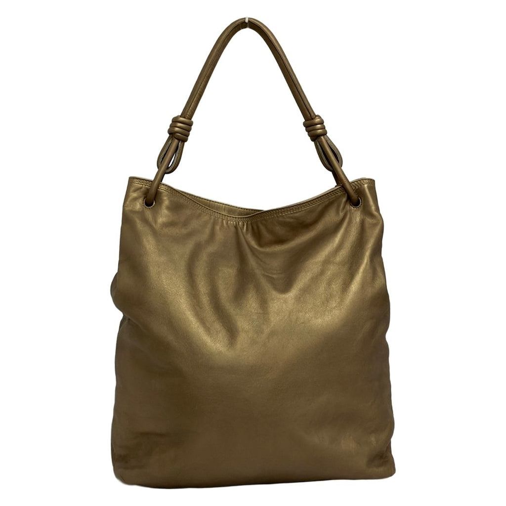 Loewe Shoulder Bag Flamenco Gold Leather — view 3