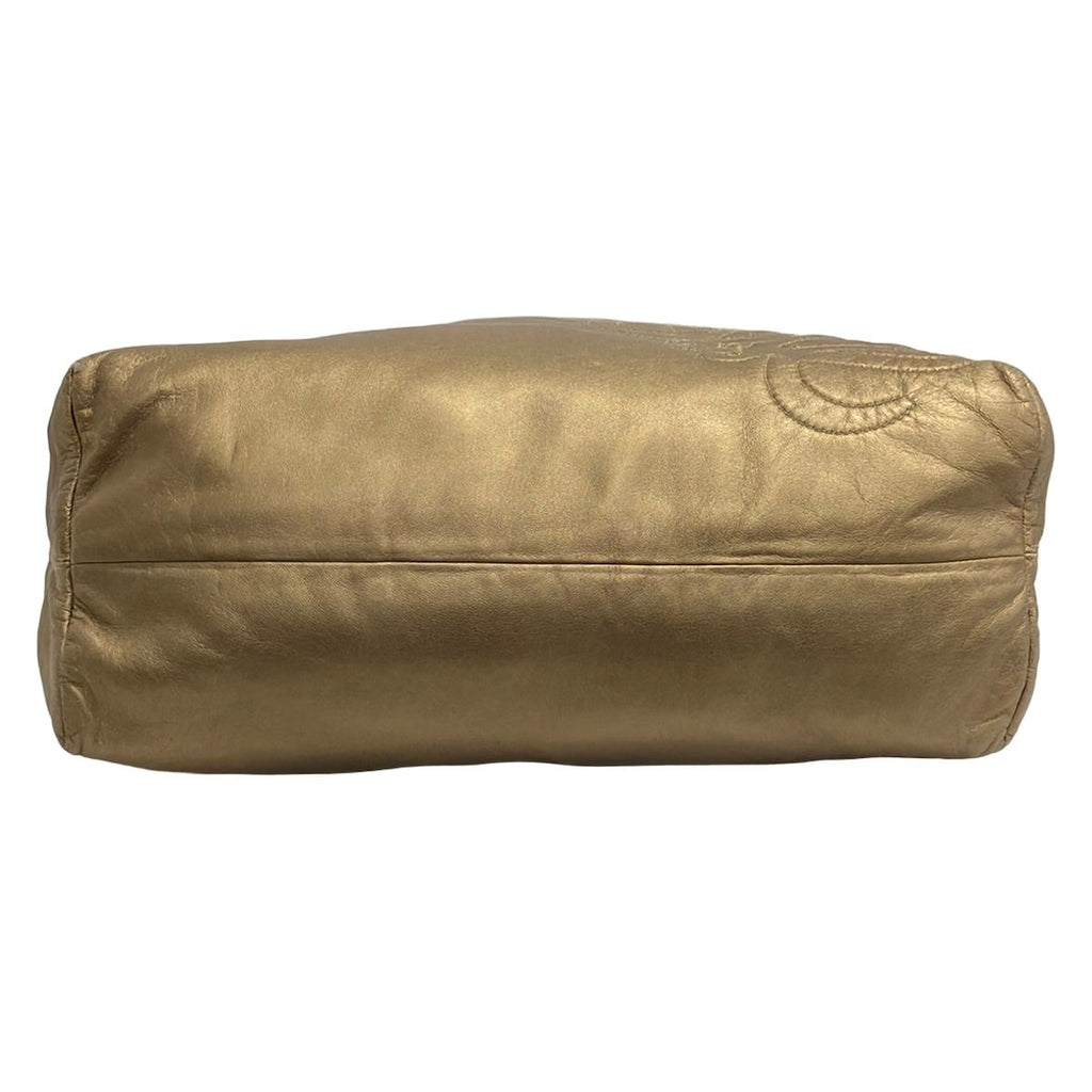 Loewe Shoulder Bag Flamenco Gold Leather — view 5