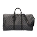 Louis Vuitton Keepall Damier Graphite Boston Bag Canvas Black Second