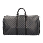 Louis Vuitton Keepall Damier Graphite Boston Bag Canvas Black Second — view 3