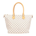 Louis Vuitton MM Damier Azur Shoulder Bag Canvas White Second