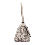 Fendi Minihandbag Handbag Canvas Brown Second — view 4