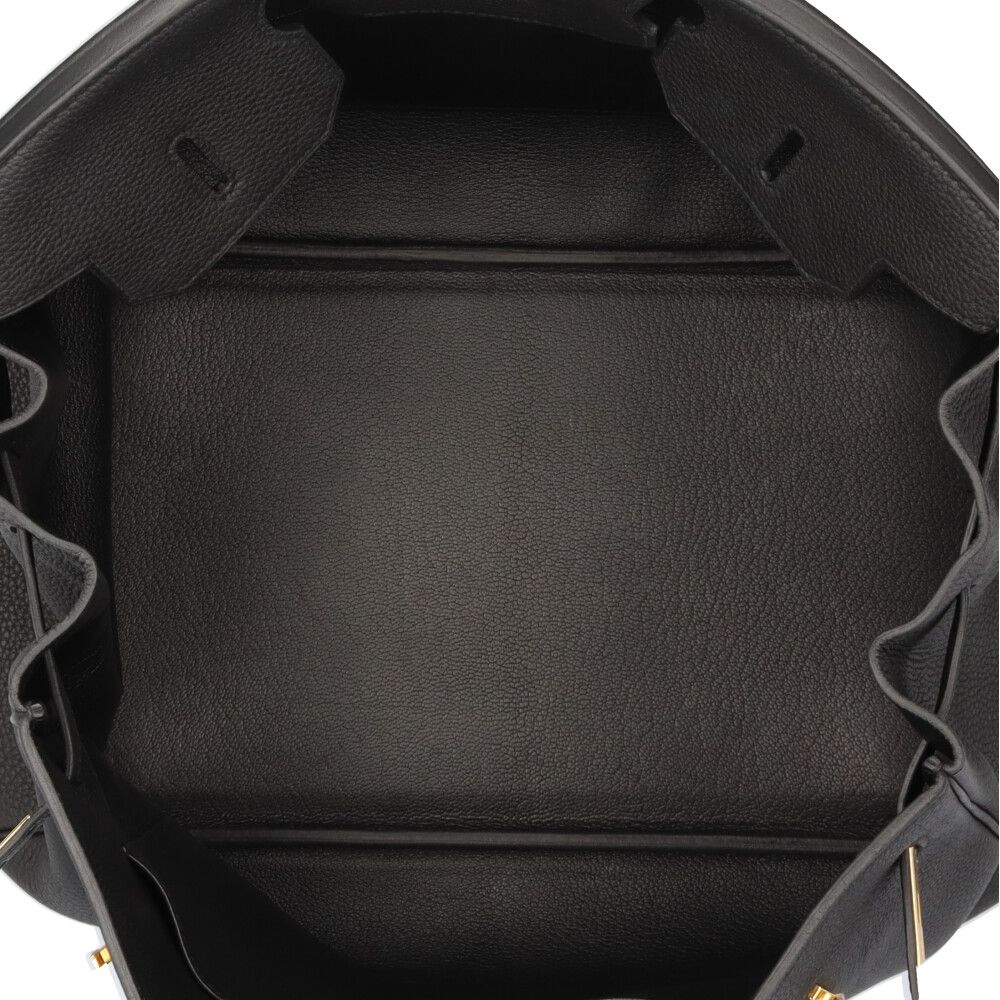 Hermes Birkin 35 Handbag Togo Black Second — view 8