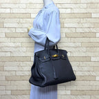 Hermes Birkin 35 Handbag Togo Black Second — view 2