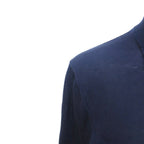Hermes Gaultier Era Cotton Knit Cardigan Front Fly Navy 38 — view 4