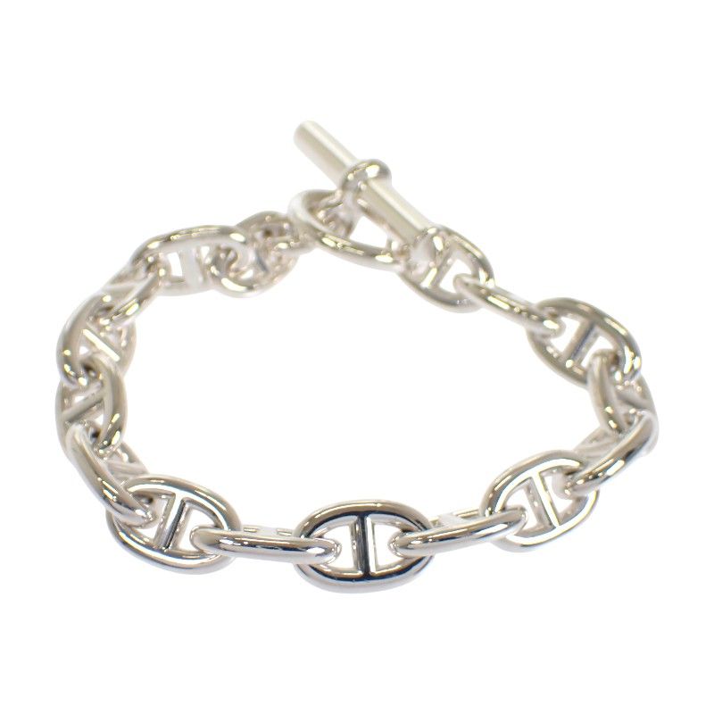 Hermes Chaine D'ancre Koma Ble W/925 Sterling Silver Bracelet — view 3