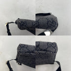 Gucci GG Monogram Shoulder Bag Canvas Black — view 7