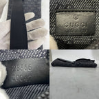 Gucci GG Monogram Shoulder Bag Canvas Black — view 5