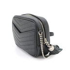 Saint Laurent Chain Shoulder Bag Leather Black — view 4
