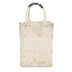Dior Book Tote Vertical Mini 2-Way Canvas White — view 2