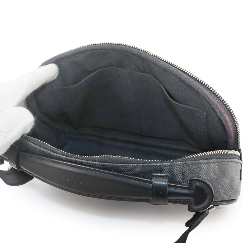 Louis Vuitton Damier Graphite Ambler Belt Bag Black Gray — view 6