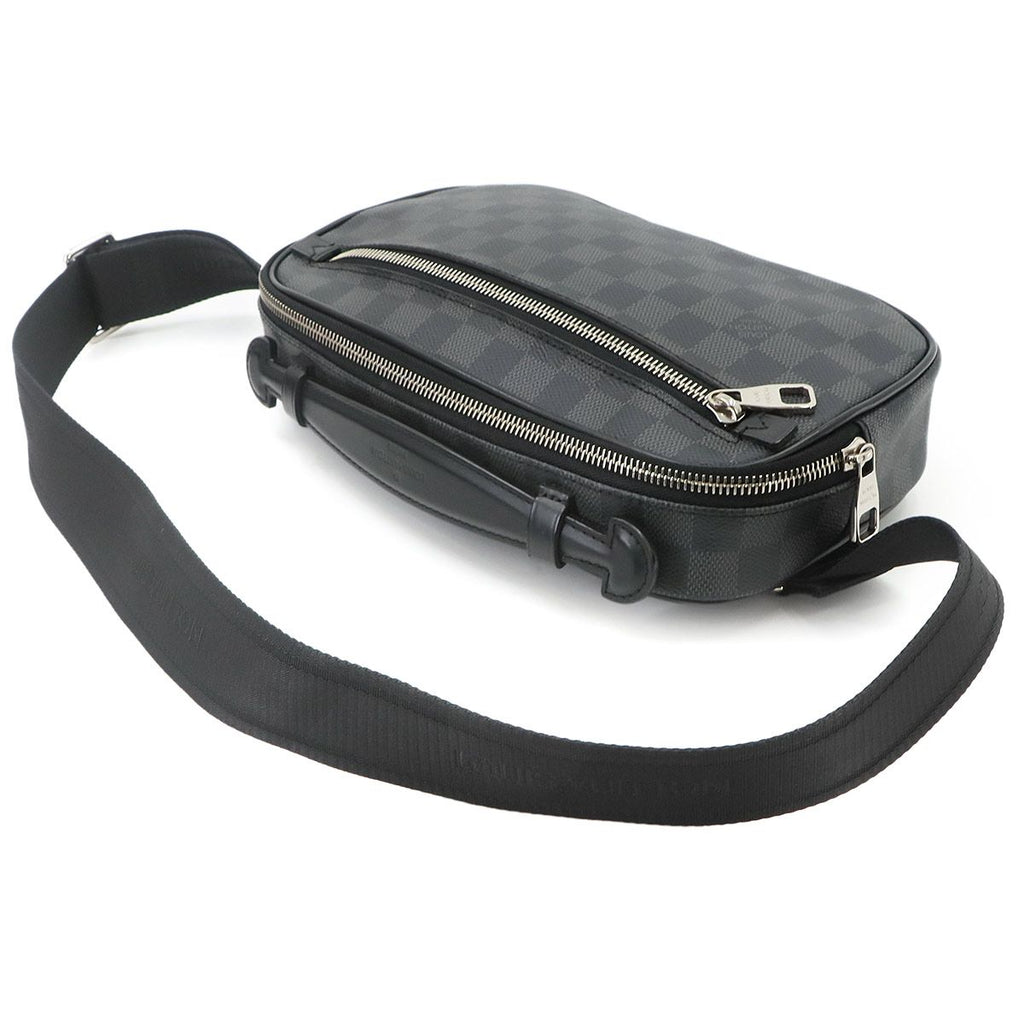 Louis Vuitton Damier Graphite Ambler Belt Bag Black Gray — view 5