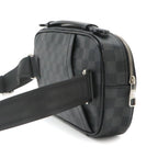 Louis Vuitton Damier Graphite Ambler Belt Bag Black Gray — view 3