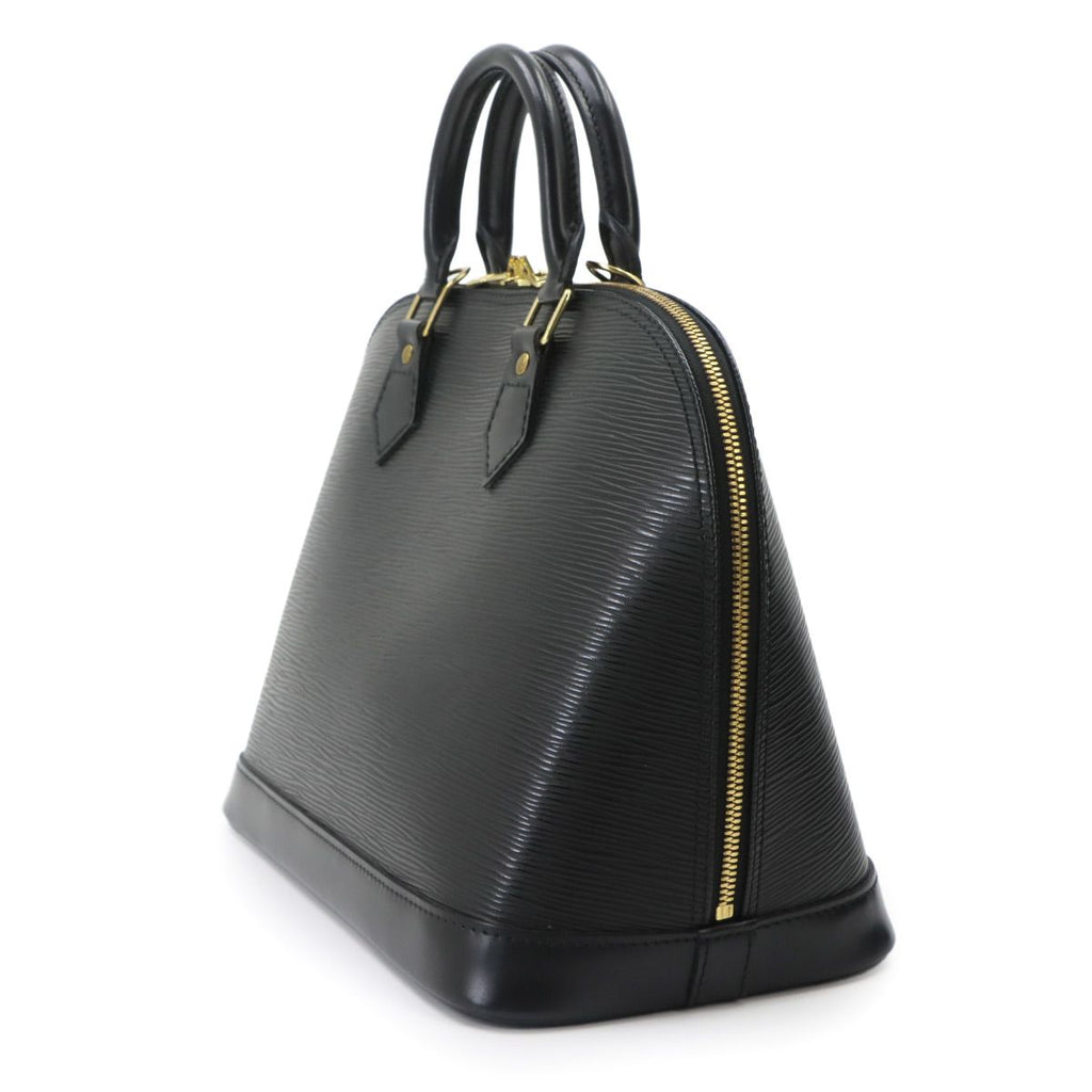 Louis Vuitton Epi Alma PM Hand Bag Leather Noir Gold — view 3