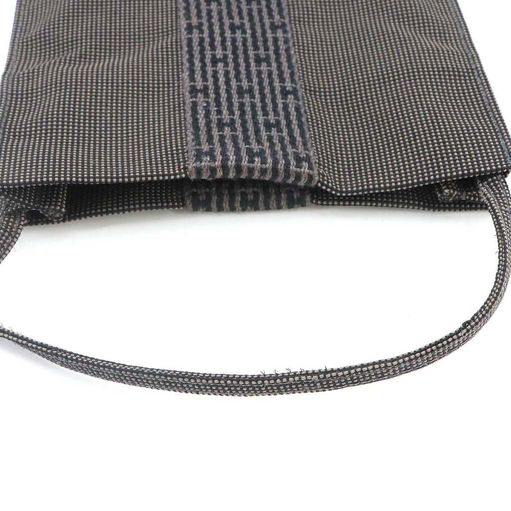 Hermes Her Line Pochette Shoulder Bag Canvas Gray Herline — view 7
