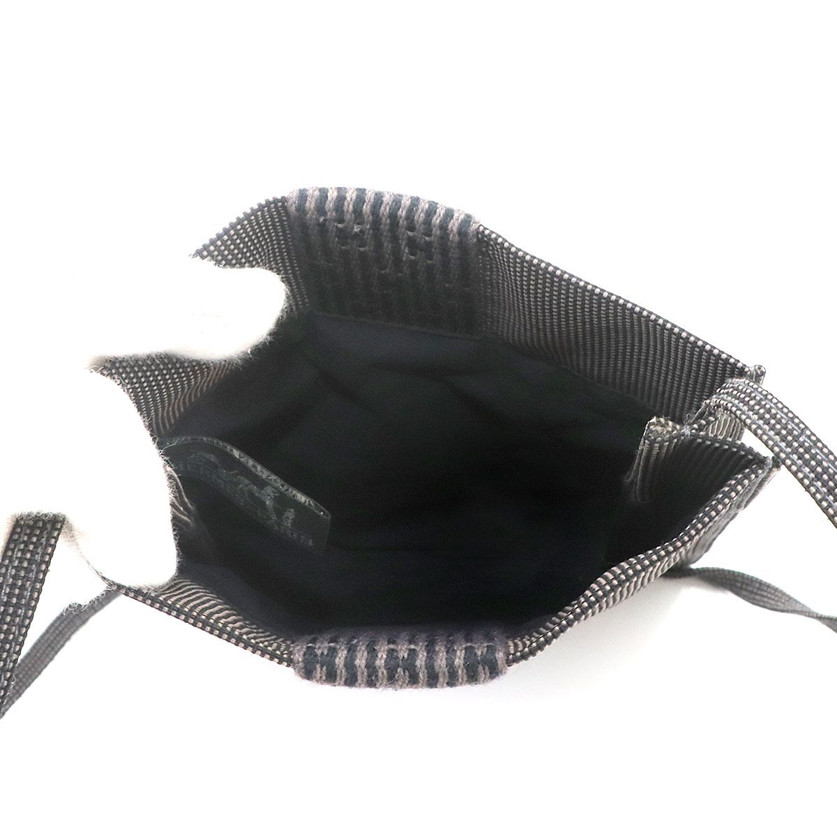 Hermes Her Line Pochette Shoulder Bag Canvas Gray Herline — view 6