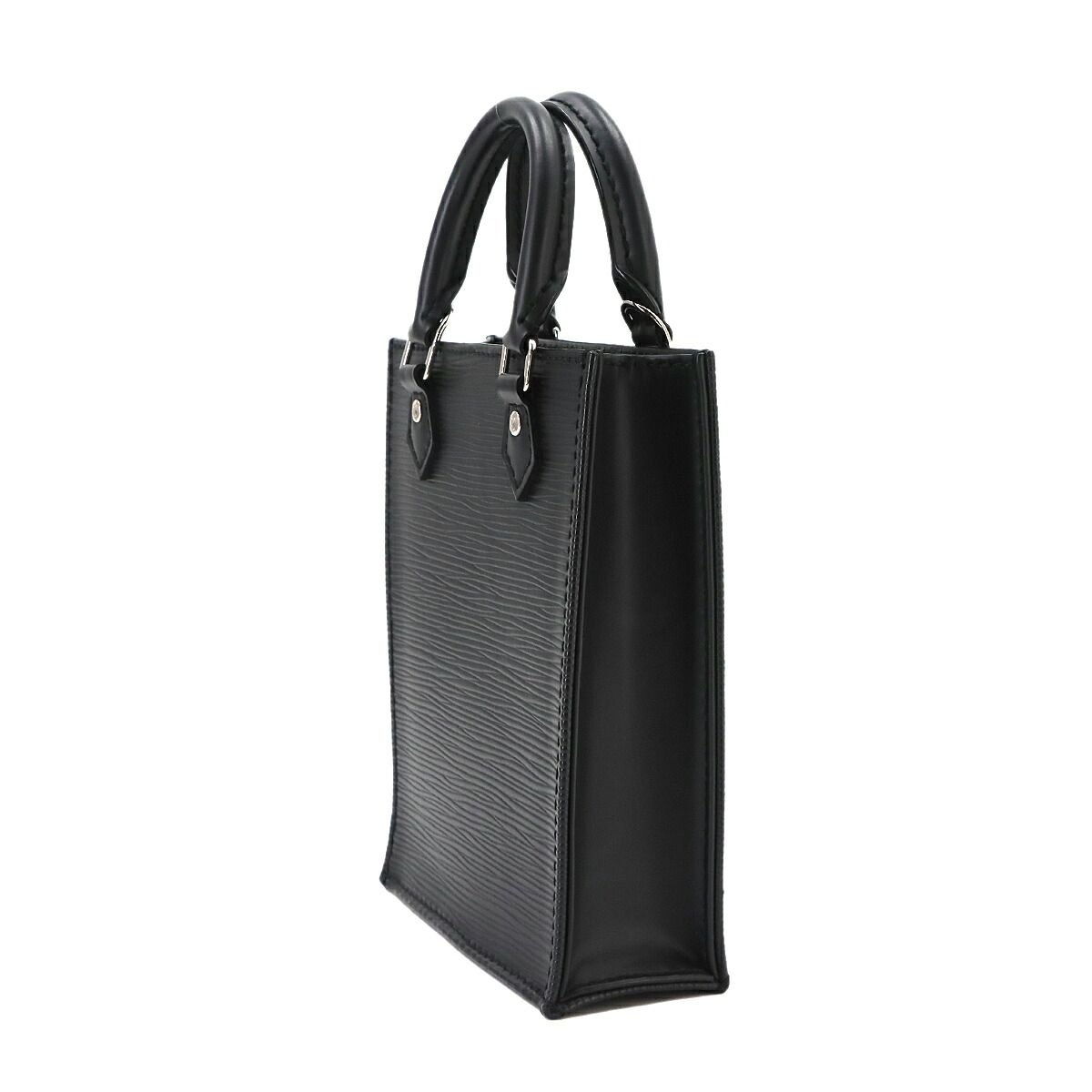 Louis Vuitton Epi Sac Plat 2-Way Bag Leather Noir — view 3