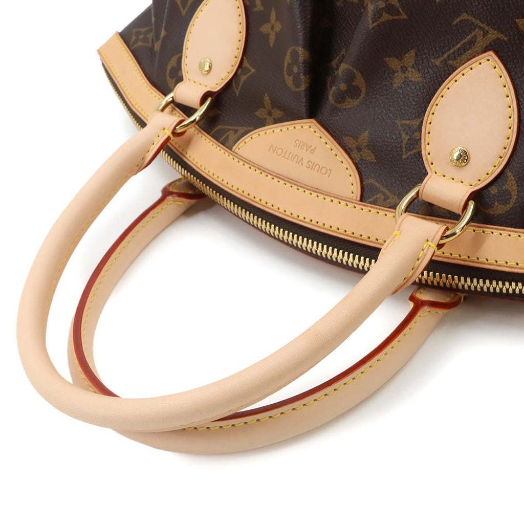 Louis Vuitton Monogram Tivoli PM Hand Bag Brown Gold — view 5
