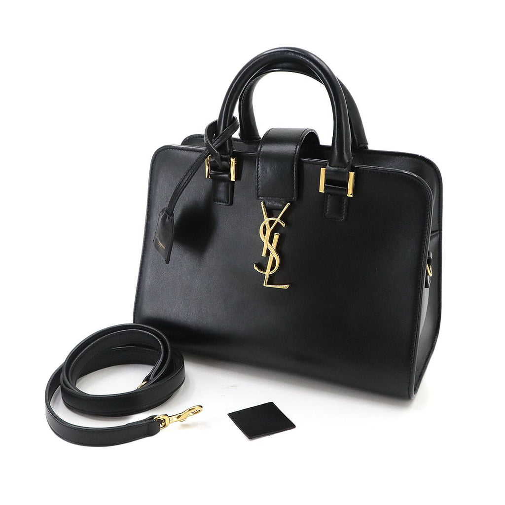 Saint Laurent Cabas 2-Way Bag Leather Black Baby — view 2