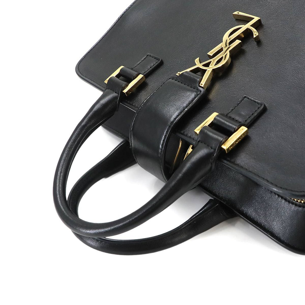 Saint Laurent Cabas 2-Way Bag Leather Black — view 6